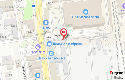 Центр напольных покрытий на Карпатской улице на карте
