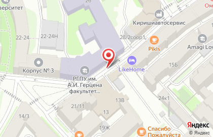 Специальная коррекционная общеобразовательная школа №676, Кронштадтский район на Малой Посадской улице на карте