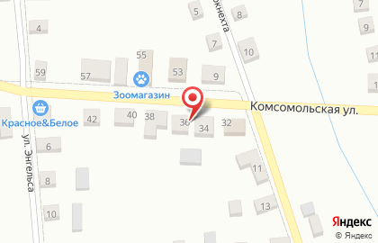 Магазин у дома Бристоль на Комсомольской на карте