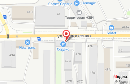 Салон мебели Кресла.ru на улице Федосеенко на карте