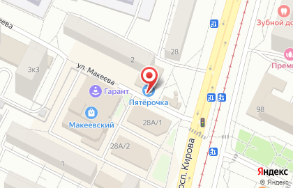 Пекарня Хлеб да Пироги на улице Макеева на карте