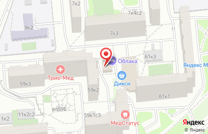 Мини-отель Облака на Ореховом бульваре на карте