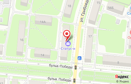Креативная группа Мясорубка на улице Грибоедова на карте