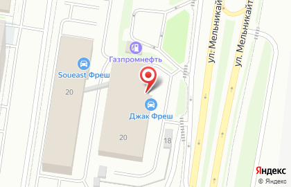 ОАО Банкомат, АКБ Абсолют Банк на улице Мельникайте на карте