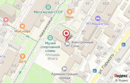 СГУ, Сочинский государственный университет на карте