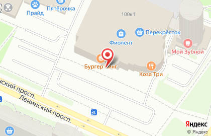 Ресторан быстрого питания Бургер Кинг в Красносельском районе на карте