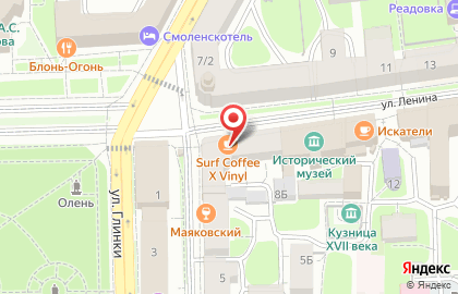 Магазин косметики и бытовой химии Бриз на улице Ленина на карте