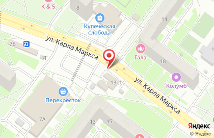 Киоск по продаже хлебобулочных изделий в Нижнем Новгороде на карте