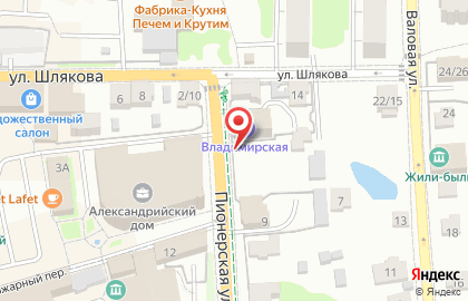 Гостиница Владимирская на карте