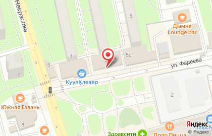 Салон связи Tele2 на улице Фадеева на карте