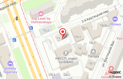 Школа танцев Афродита во 2-м Крутицком переулке на карте
