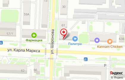 Новая оптика на улице Карла Маркса на карте