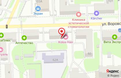 Магазин мясных продуктов Мясо Для Вас на улице Воровского на карте