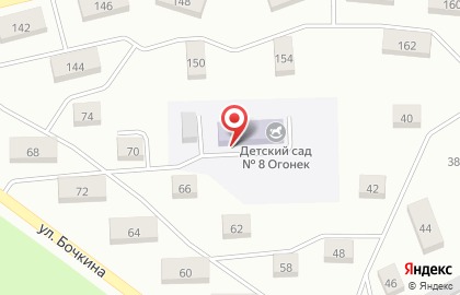Детский сад Огонек №8 на улице Чкалова на карте