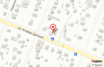 Шиномонтажная мастерская на улице Клары Цеткин на карте