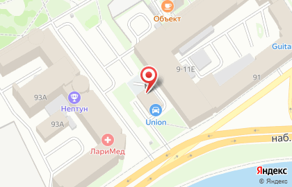 Union на набережной Обводного канала на карте