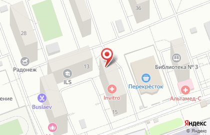 Киоск по продаже фруктов и овощей на бульваре Маршала Крылова на карте