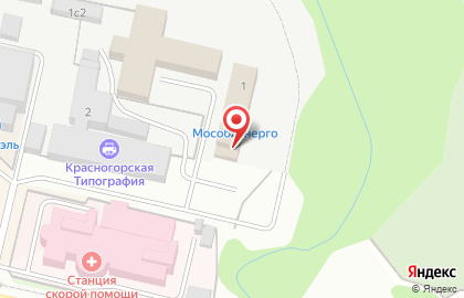 Диспетчерская служба Мособлэнерго в Красногорске на карте
