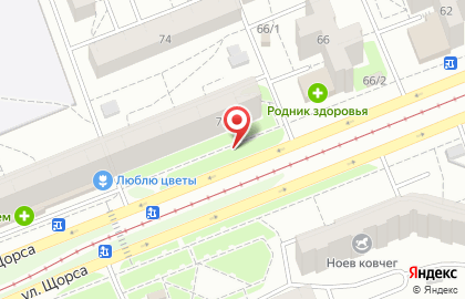 Рекламные щиты (6*3), Кировский район, Ориентир-М на улице Щорса на карте