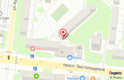 Аптека Фармация на проспекте Текстильщиков на карте