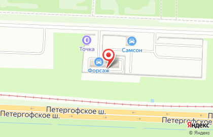 Автомойка самообслуживания Форсаж в Красносельском районе на карте
