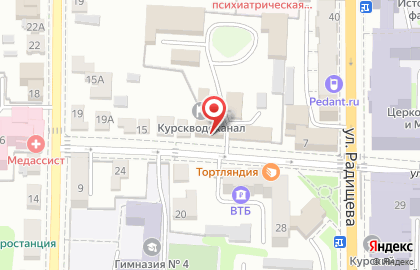 Аварийно-диспетчерская служба, МУП Курскводоканал на карте