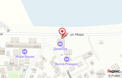 Гостевой дом Деметра на карте