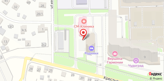 Медицинский центр СМ-Клиника в Родниках (Подольск) на карте