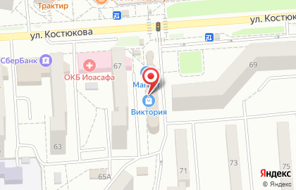 Автошкола Автовек на улице Костюкова на карте