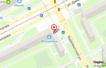 Медицинская компания Инвитро на улице Димитрова на карте