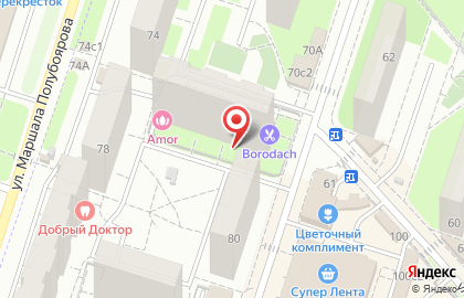 Парикмахерская в Москве на карте