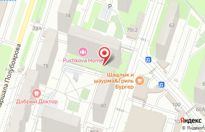 Парикмахерская в Москве на карте