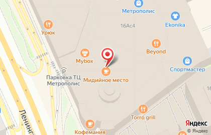 Бутик кофе и кофемашин Nespresso на Ленинградском шоссе на карте