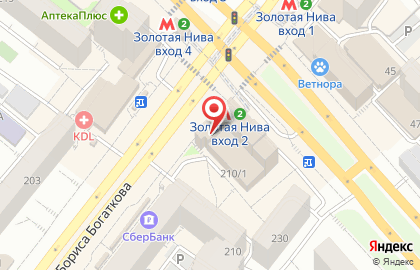 Супермаркет цифровой техники и бытовой электроники DNS на улице Бориса Богаткова на карте