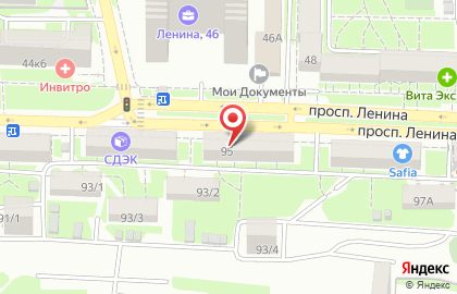 Свадебный салон Соблазн на проспекте Ленина на карте