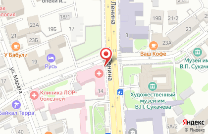 Факультетская клиника ИГМУ на улице Свердлова на карте