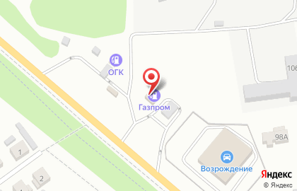 АЗС Газпром на Наугорском шоссе на карте