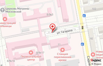 Бродвей на улице Гагарина на карте