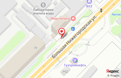 Киоск печатной продукции Роспечать на Большой Нижегородской улице на карте