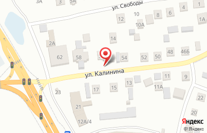 Магазин автозапчастей на ул. Калинина, 52а на карте
