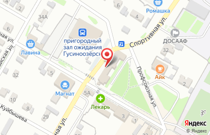 Продуктовый магазин Водолей на Спортивной улице на карте