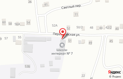 Специальная (коррекционная) общеобразовательная школа-интернат №7 на карте