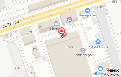 Бизнес-центр Мегион в Коминтерновском районе на карте