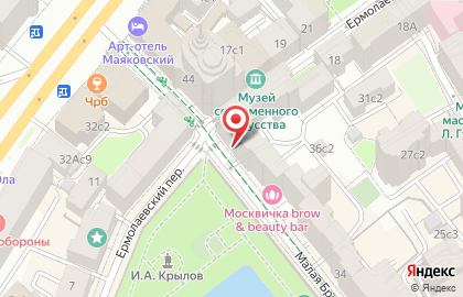 Багет на Патриарших на карте