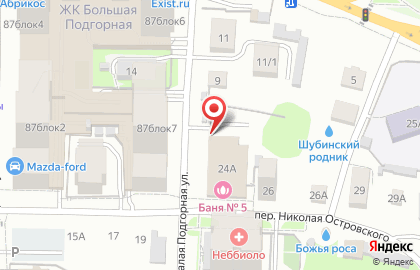 Автостоянка в Томске на карте