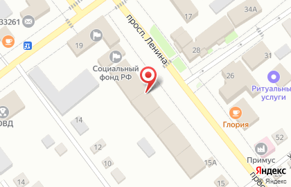 Магазин Промторг на проспекте Ленина на карте