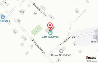 Анивская централизованная клубная система на карте