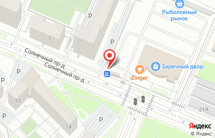 Медовая лавка в Солнечном проезде на карте