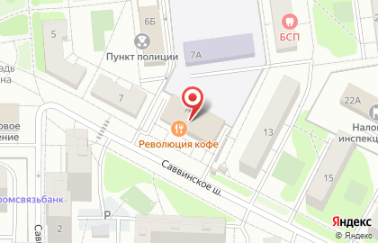 Торговый центр 3+2 на Саввинском шоссе на карте