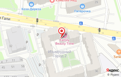Оптово-розничная цветочная база Теплица на улице Кул Гали на карте
